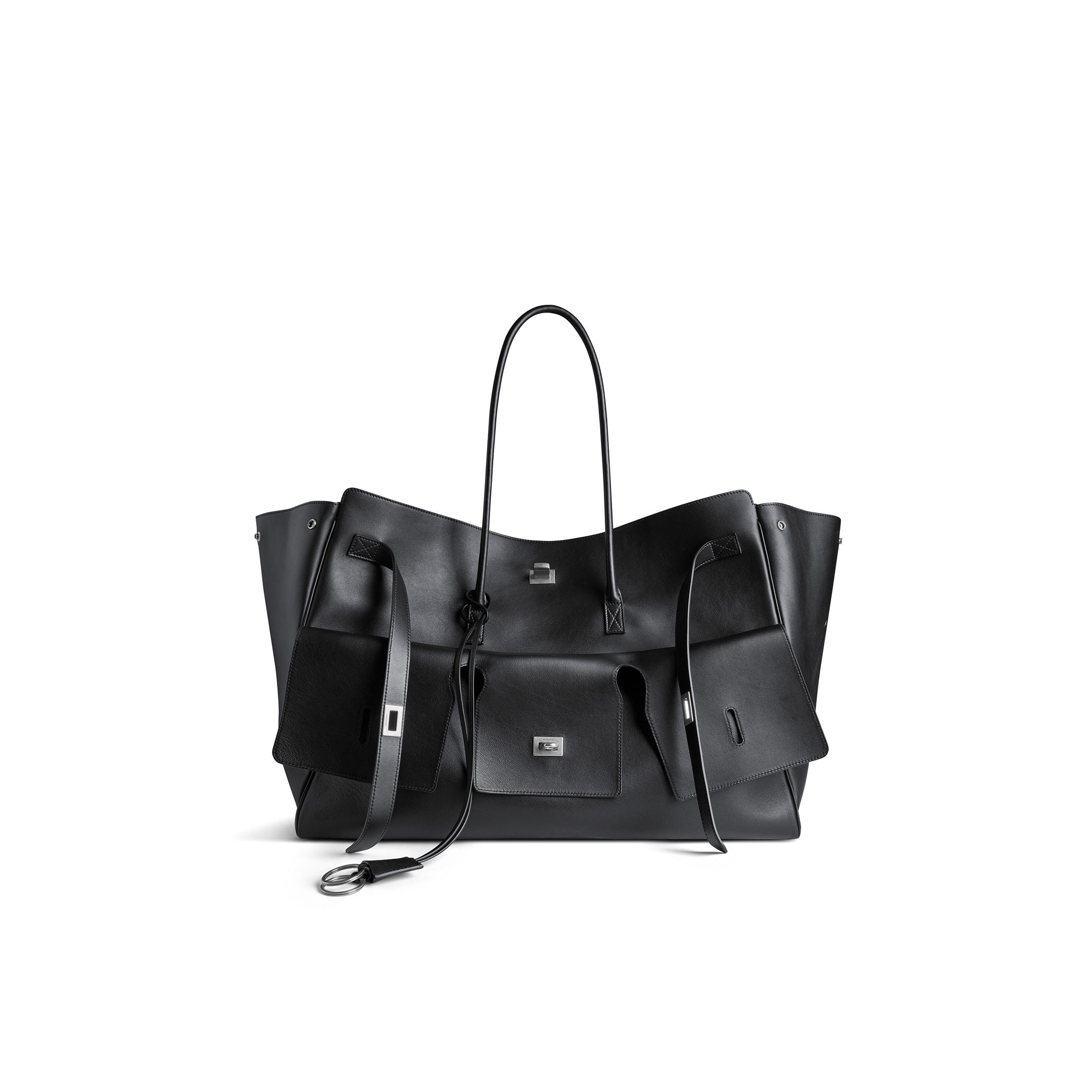 BALENCIAGA BEL AIR XL CARRY ALL BAG IN BLACK 8054802ABAW1000 (61.9*51.8*23.8cm)